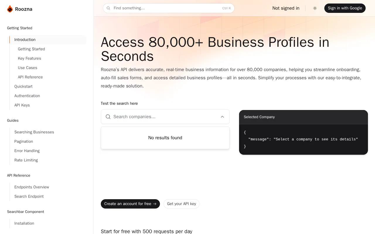 Roozna — preview screenshot