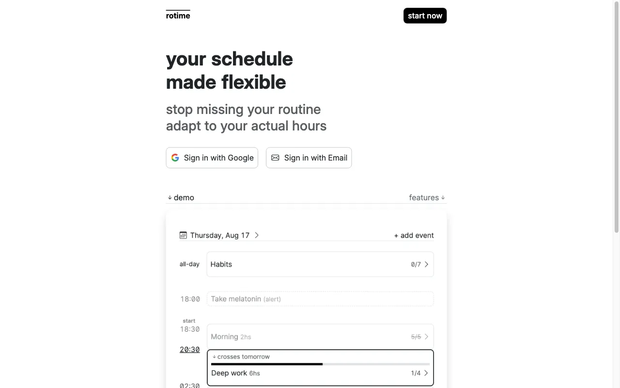 rotime — preview screenshot