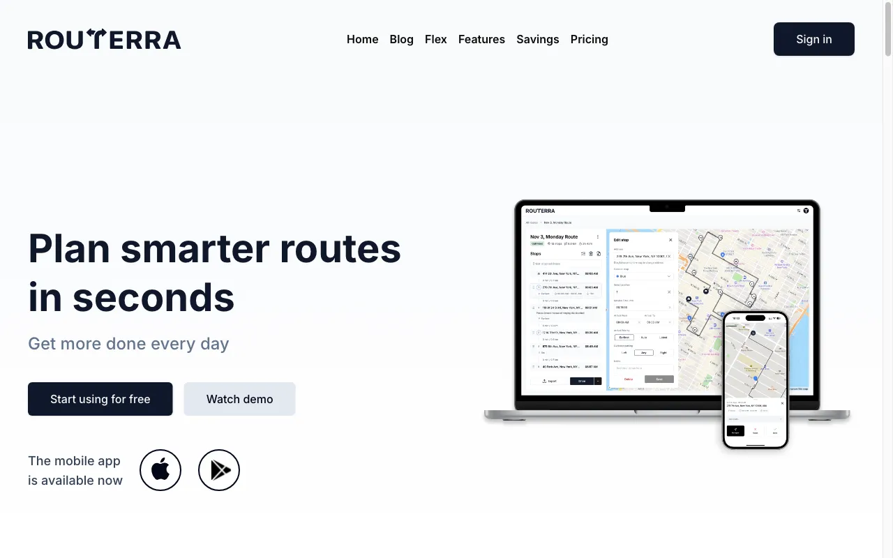 Routerra — preview screenshot