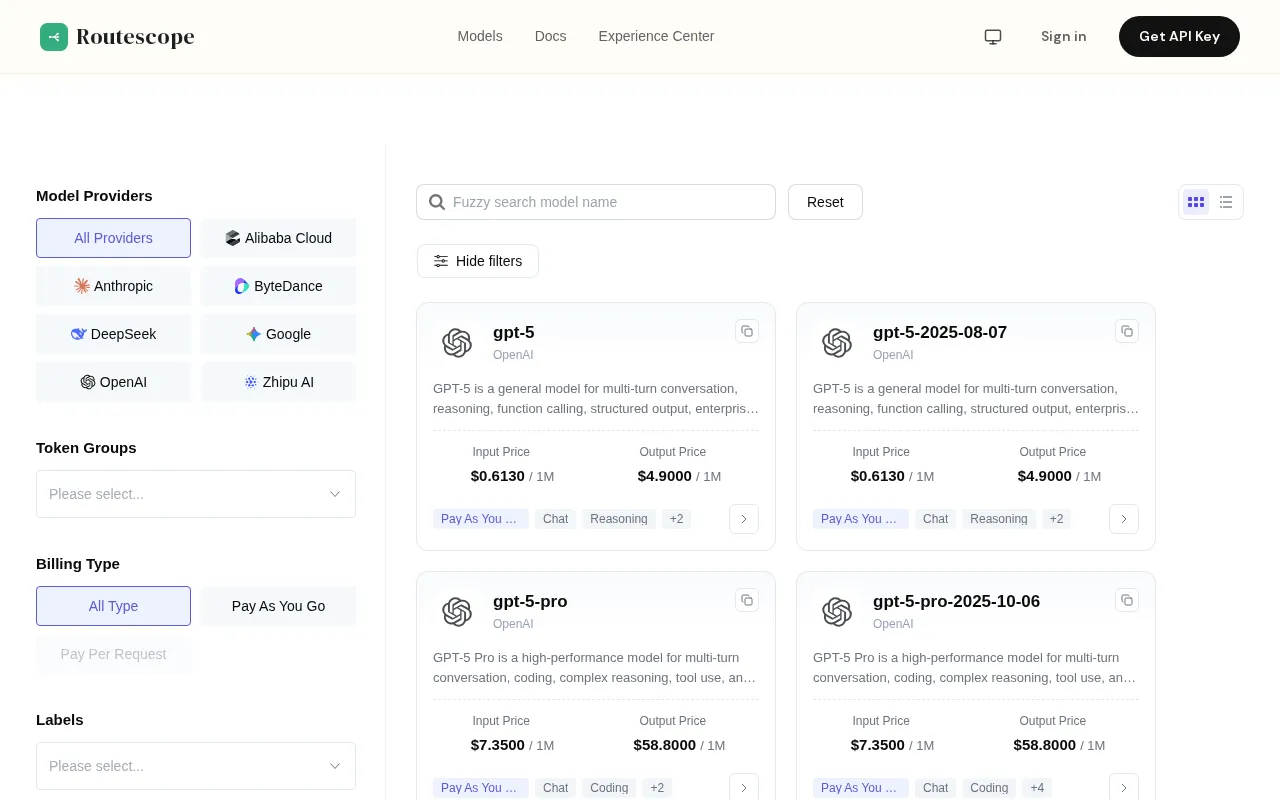 Routescope Ai — pricing page