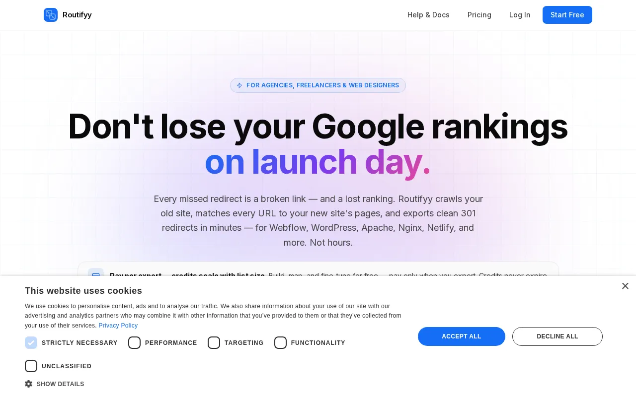 Routifyy — preview screenshot
