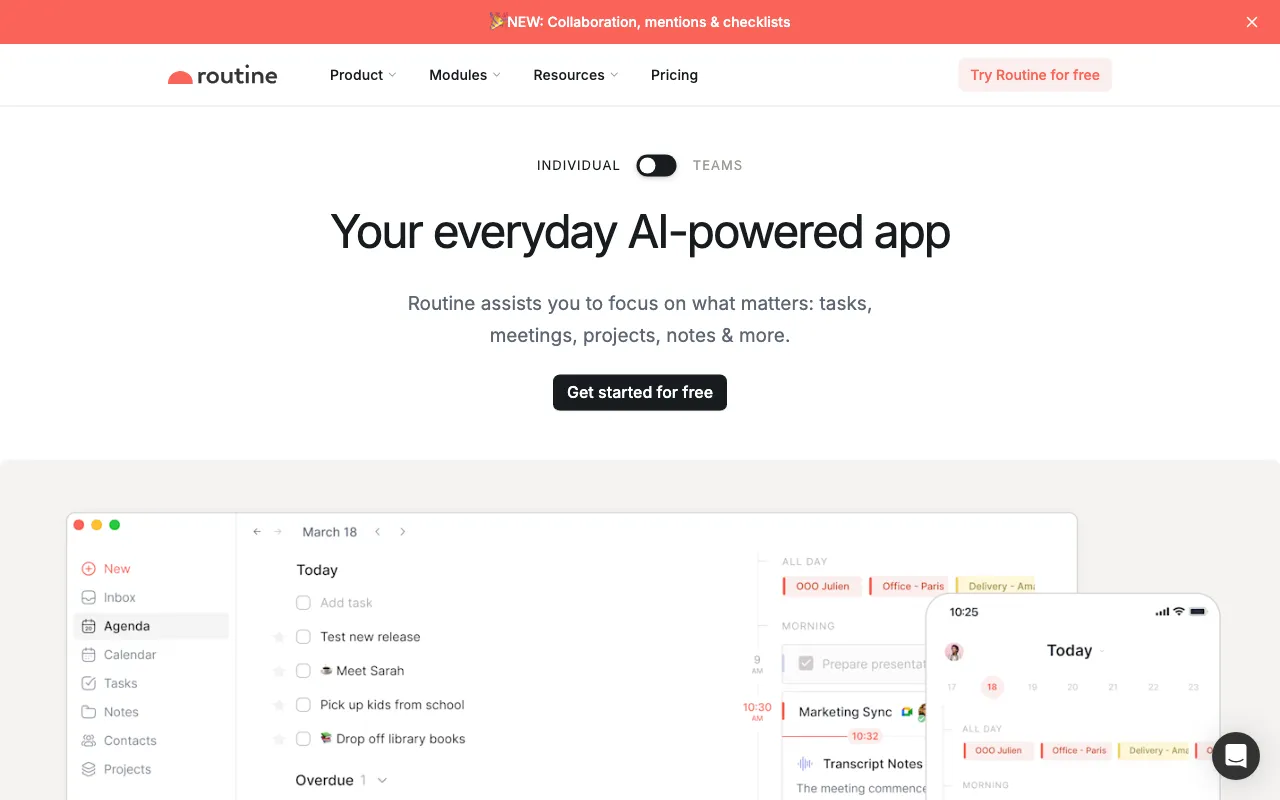 routine.co — preview screenshot