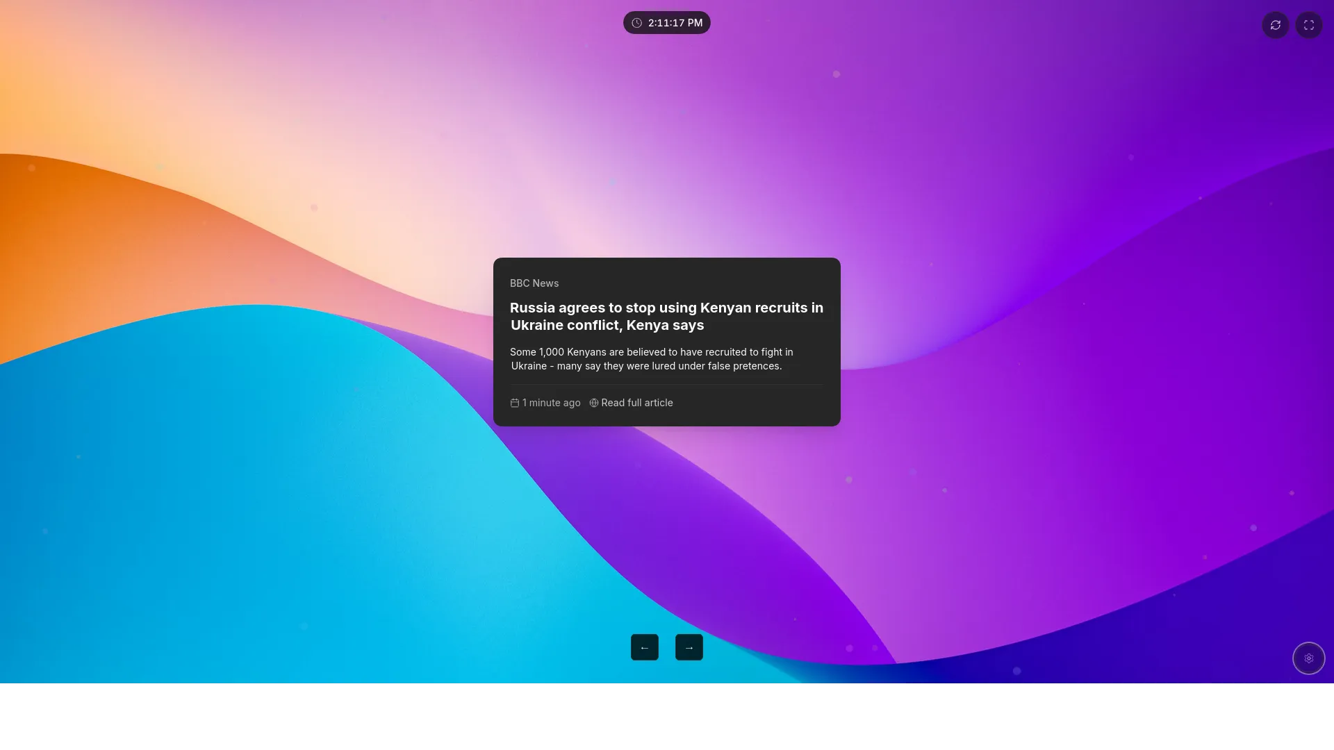 RSSence — preview screenshot