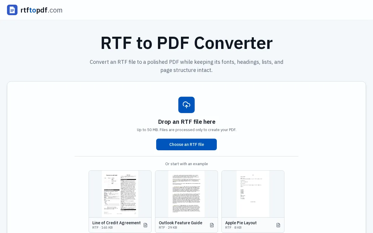 rtftopdf — preview screenshot