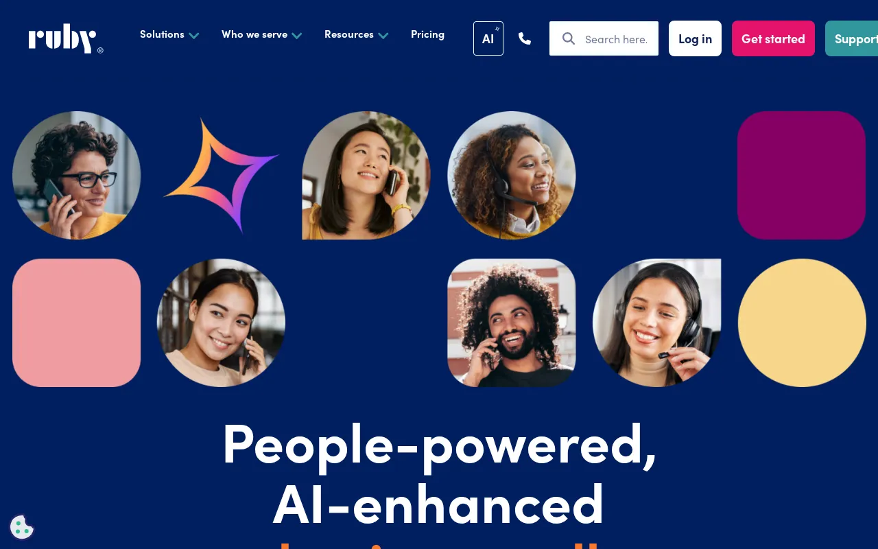 Ruby Receptionists — preview screenshot