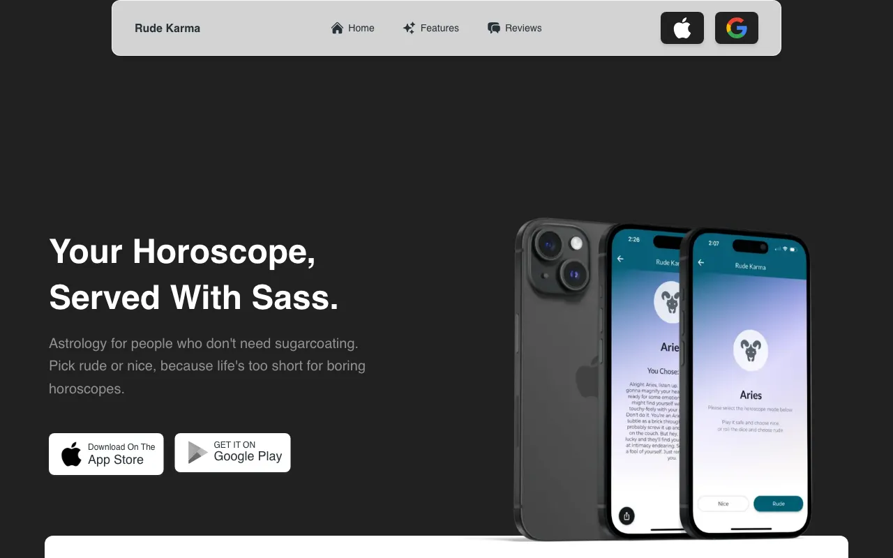 Rude Karma — preview screenshot