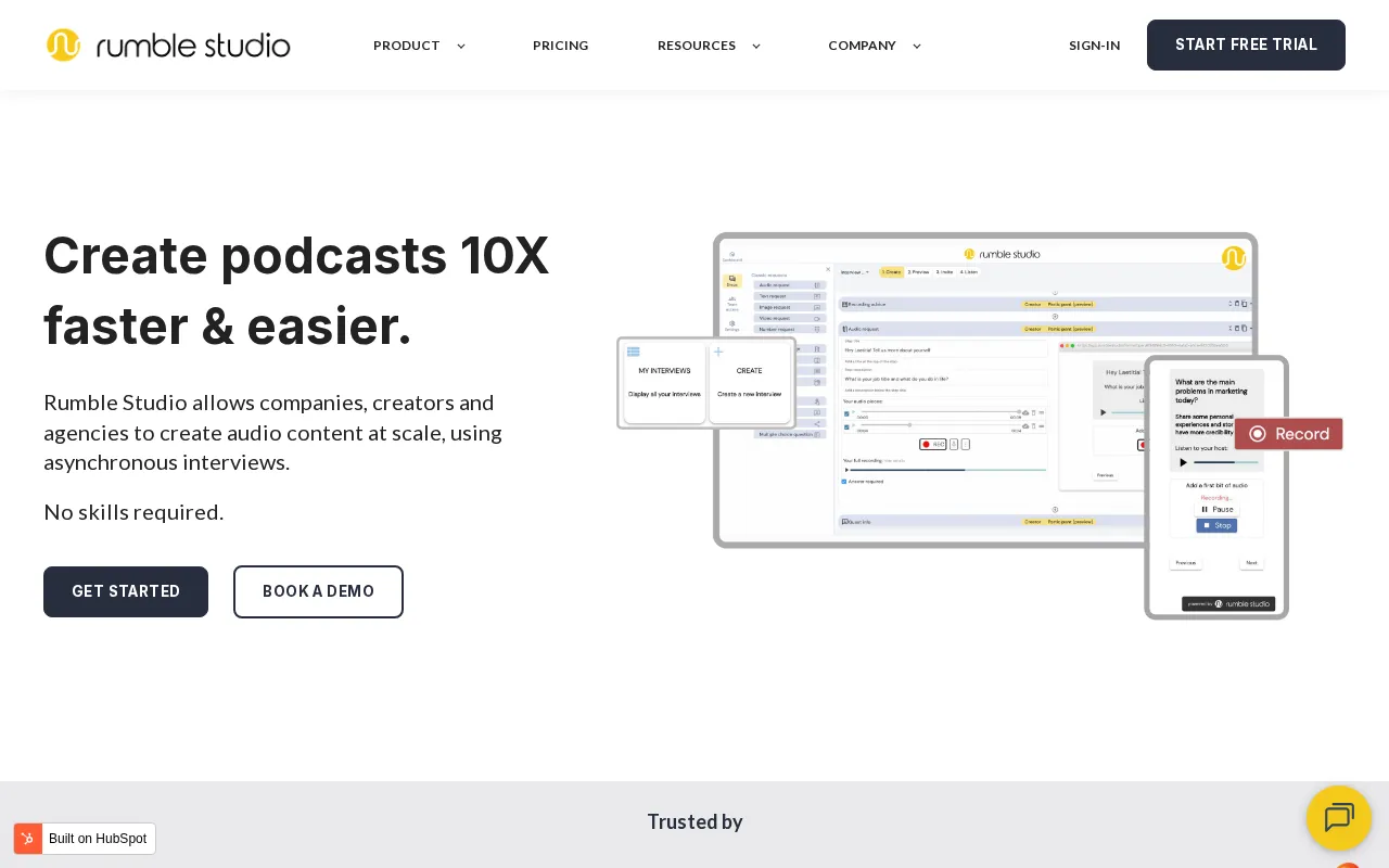Rumble Studio — preview screenshot
