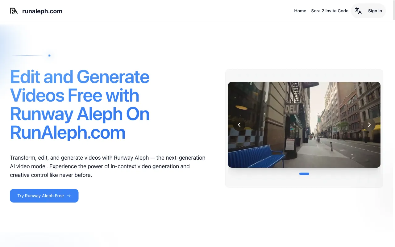 RunAleph.com — preview screenshot