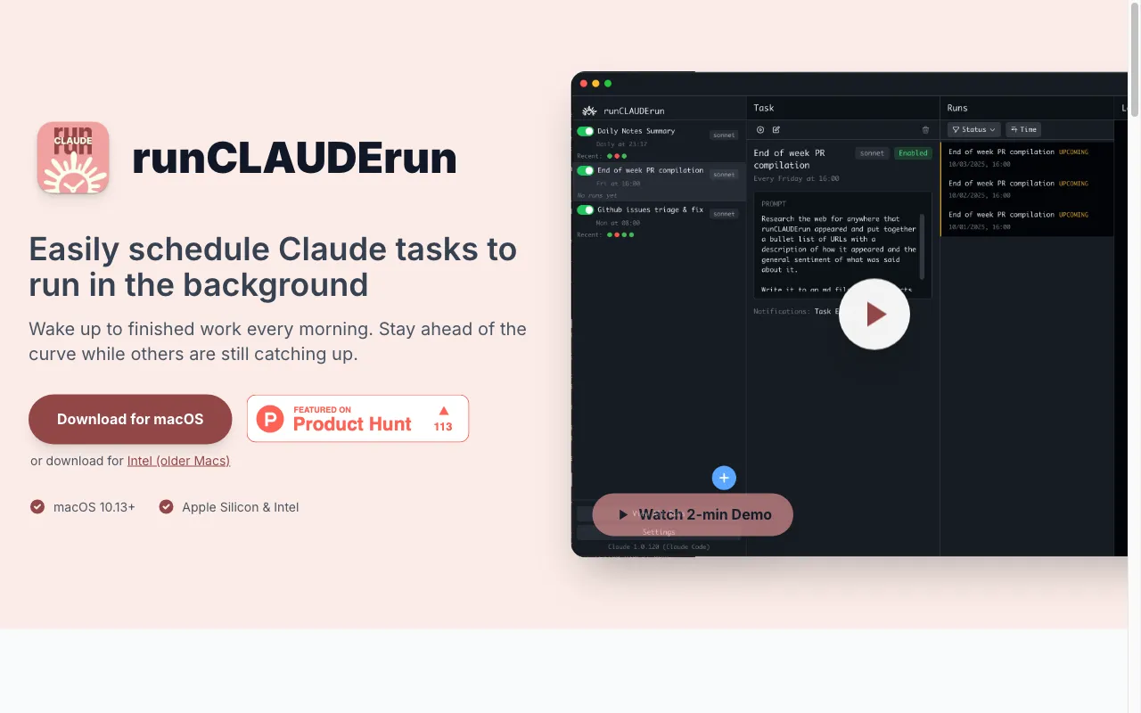 runCLAUDErun — preview screenshot