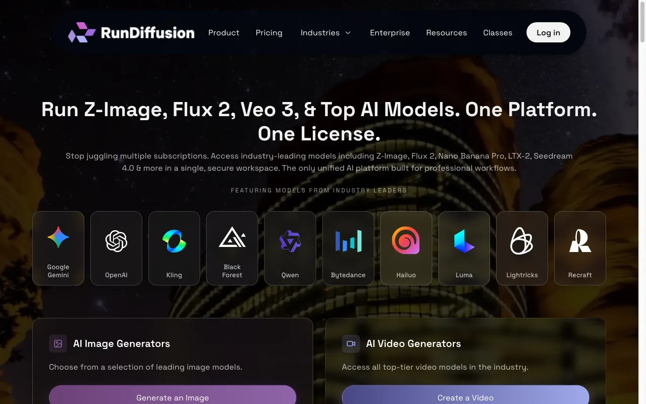 RunDiffusion — preview screenshot