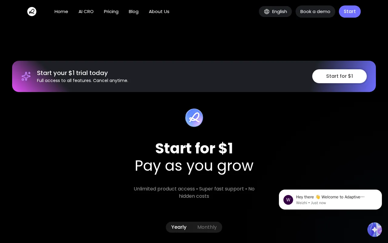 Runner AI — pricing page