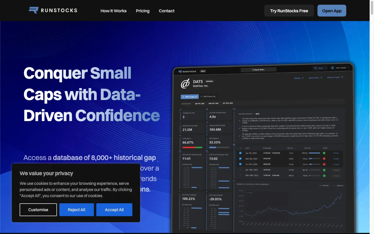 RunStocks — preview screenshot