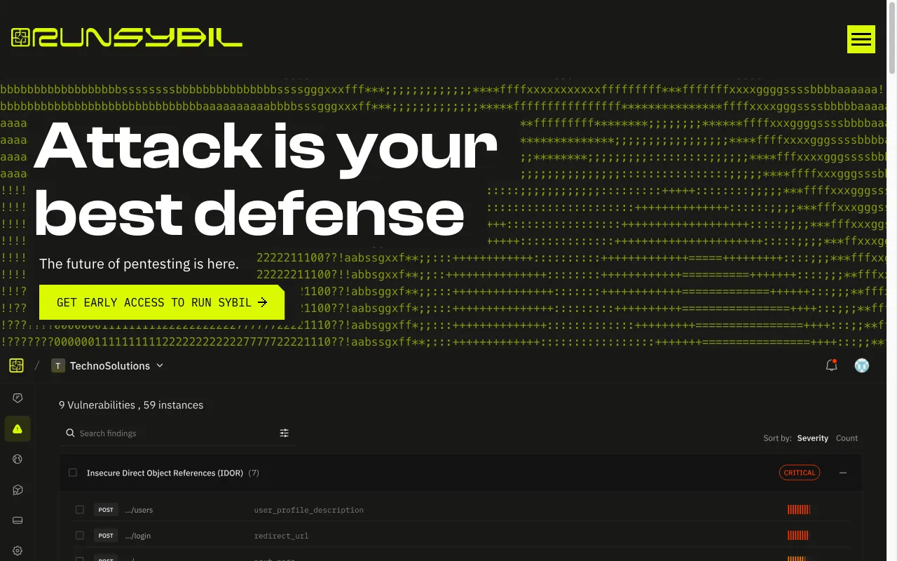 RunSybil — preview screenshot