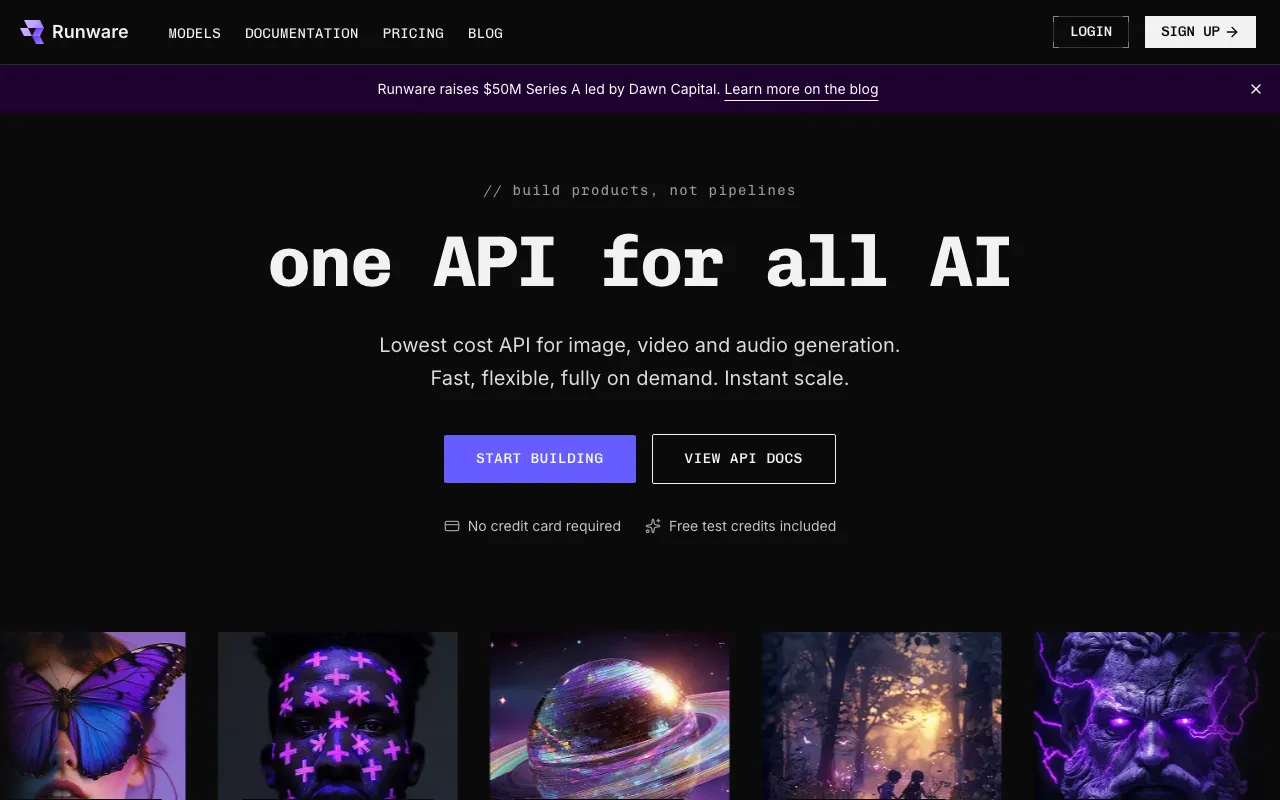 Runware — preview screenshot