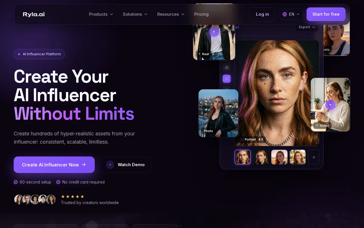 RYLA AI — preview screenshot