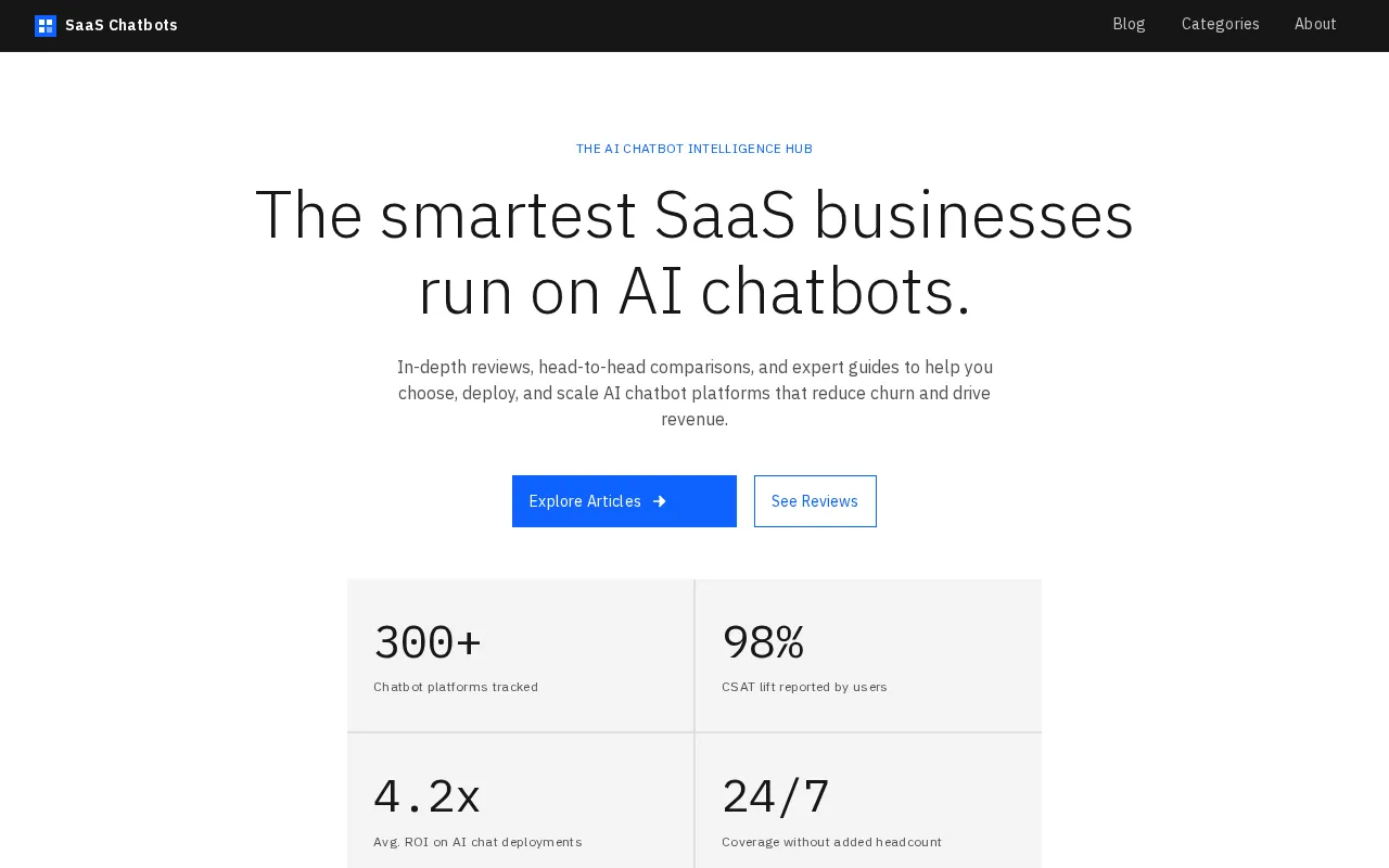 SaaS Chatbots — preview screenshot
