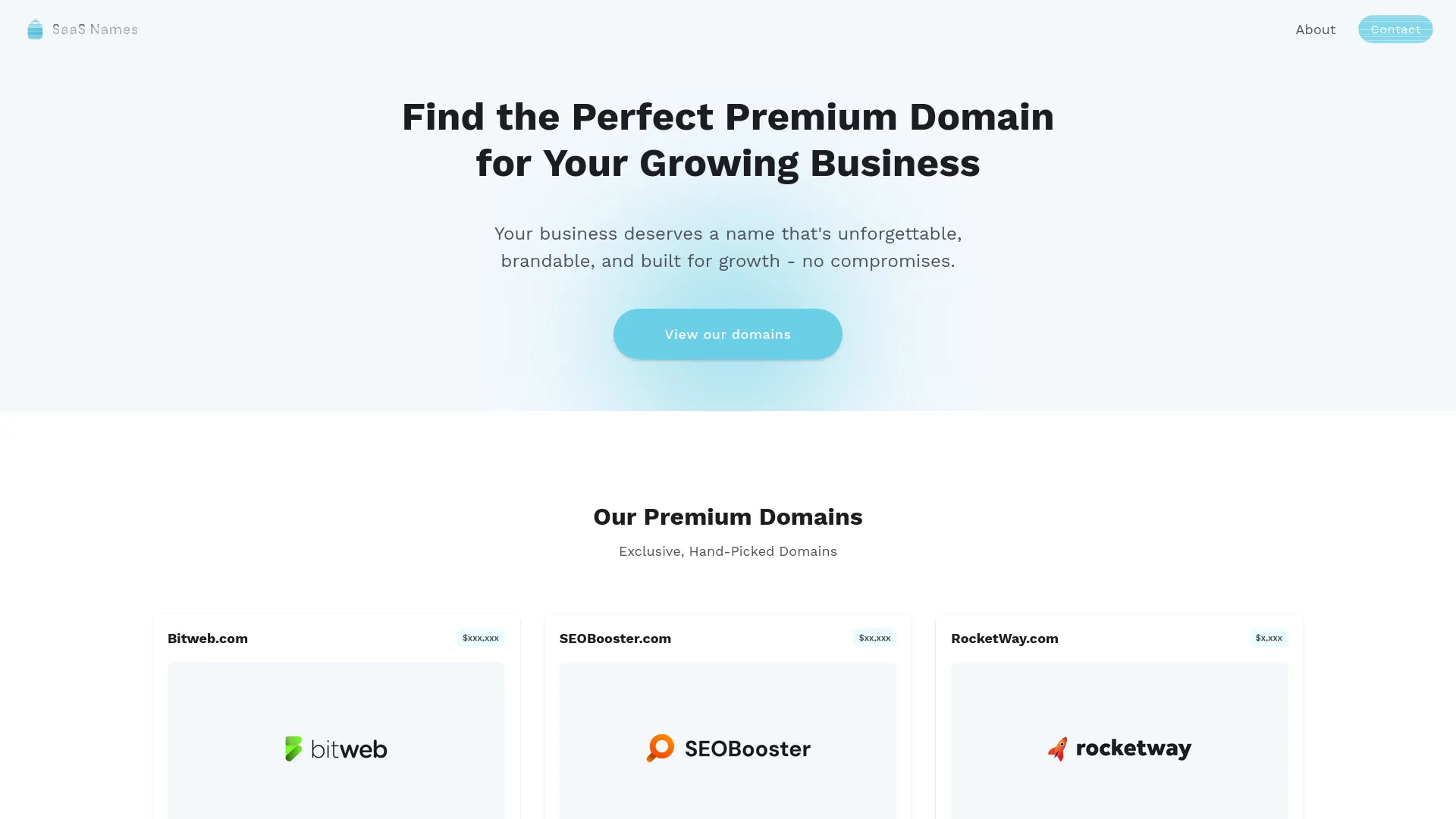 SaaS Names — preview screenshot