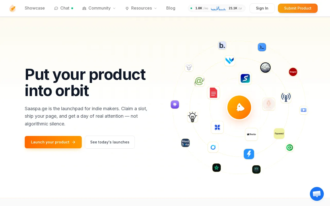 Saaspa.ge — preview screenshot