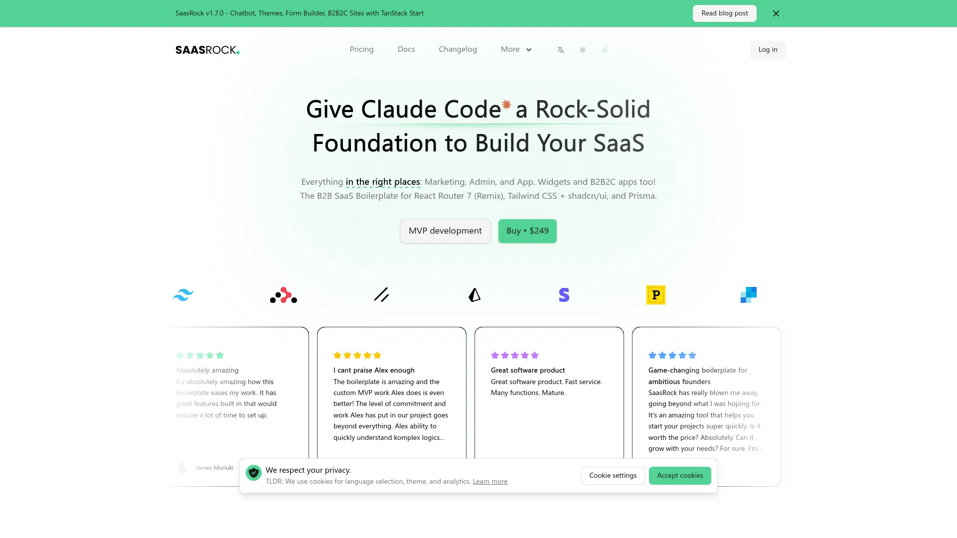 SaasRock — preview screenshot