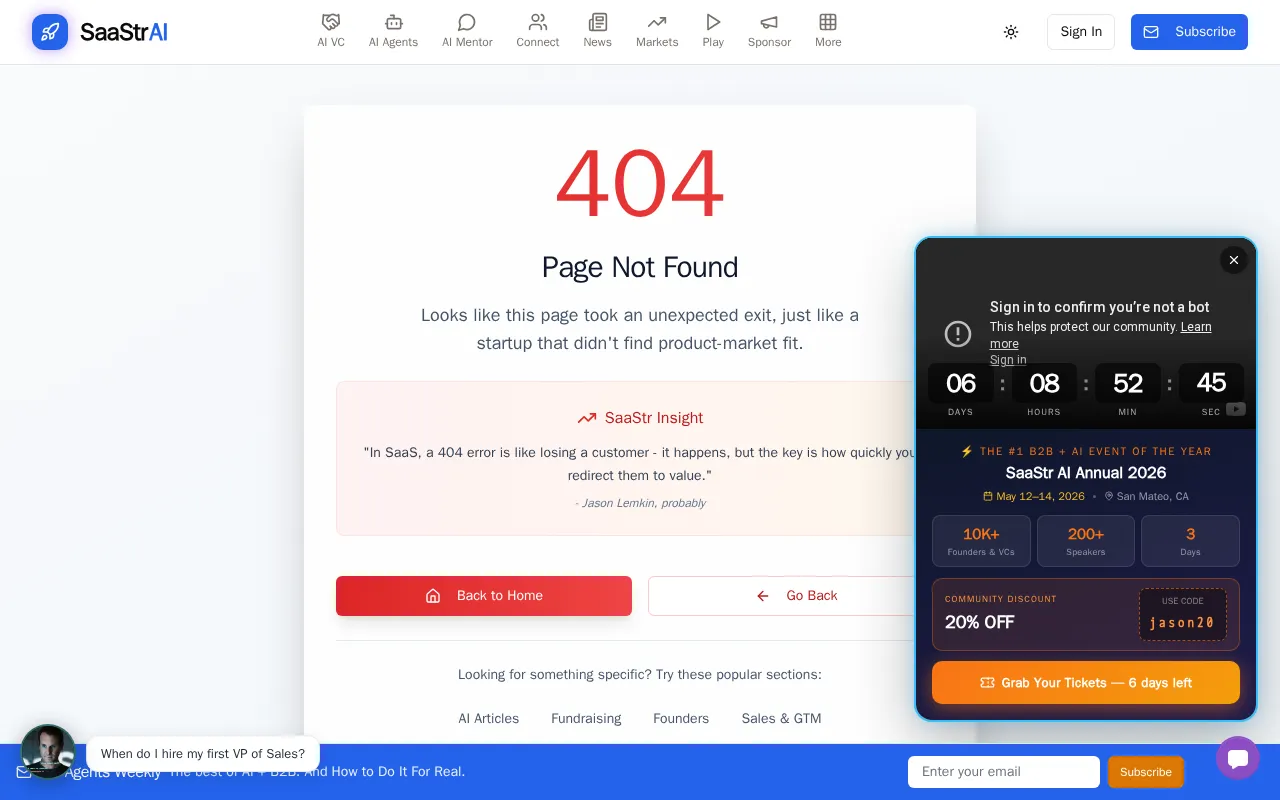 SaaStr.ai — pricing page