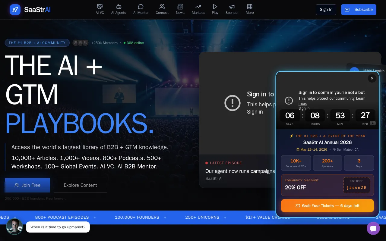 SaaStr.ai — preview screenshot