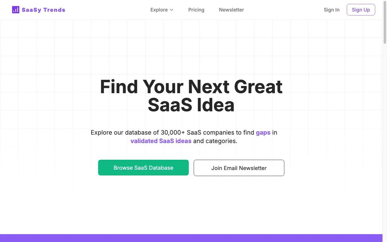 SaaSy Trends — preview screenshot