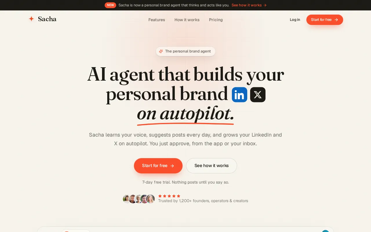 Sacha — preview screenshot