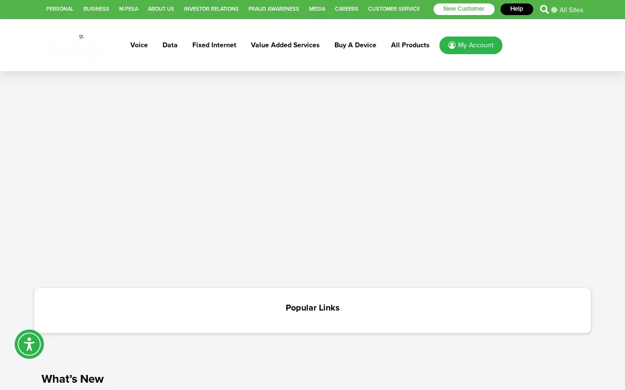 Safaricom — preview screenshot