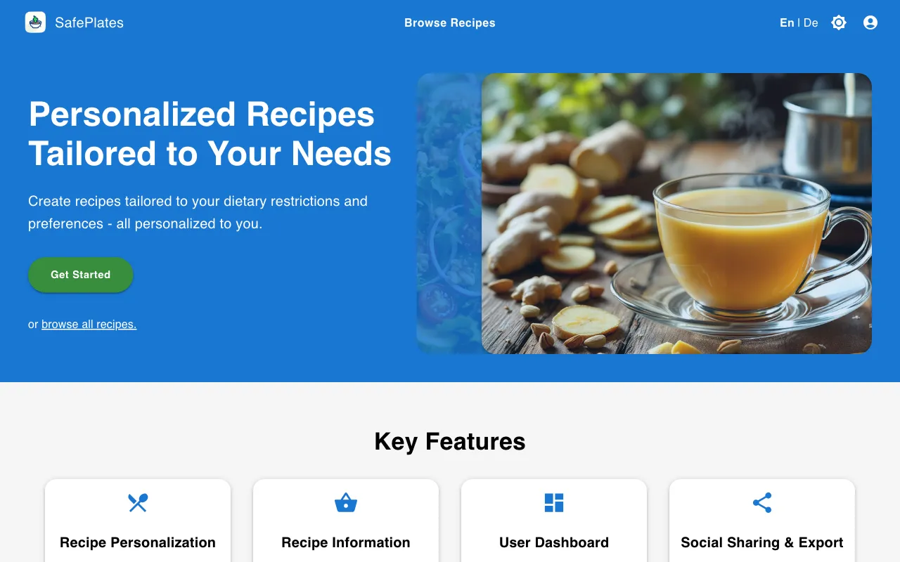 SafePlates — preview screenshot