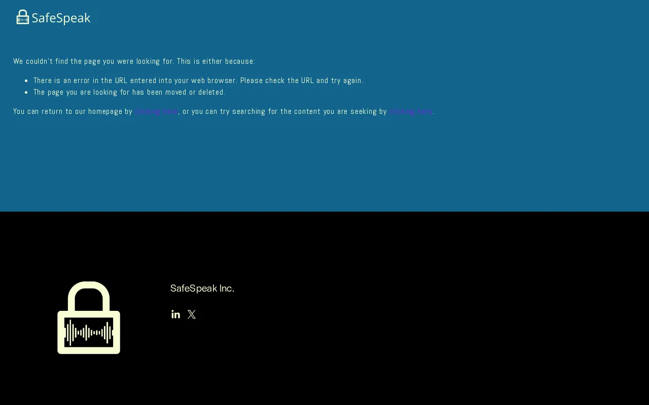 SafeSpeak — pricing page