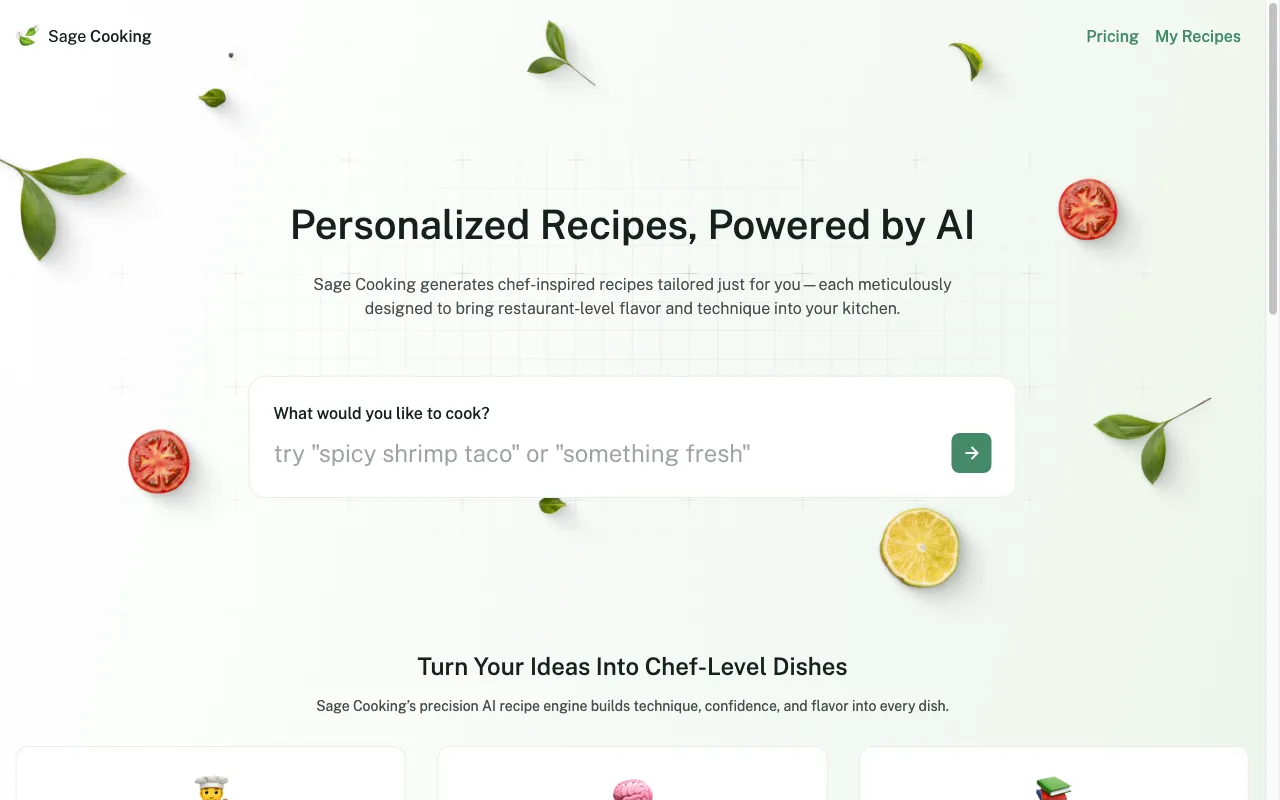 Sage Cooking — preview screenshot