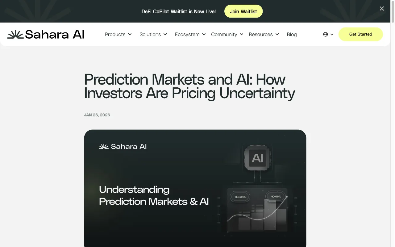 Sahara AI — pricing page