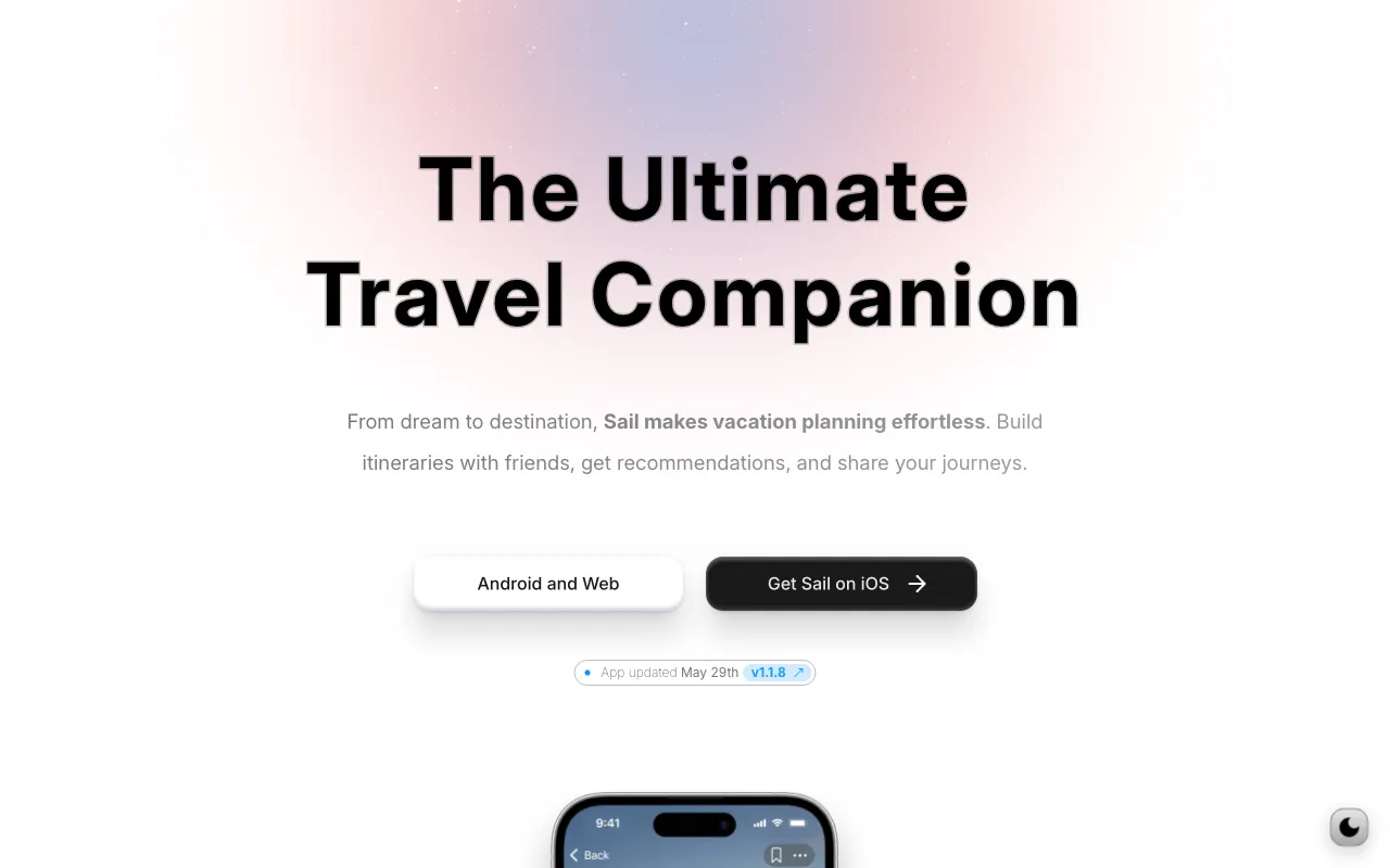 Sail Vacations — preview screenshot