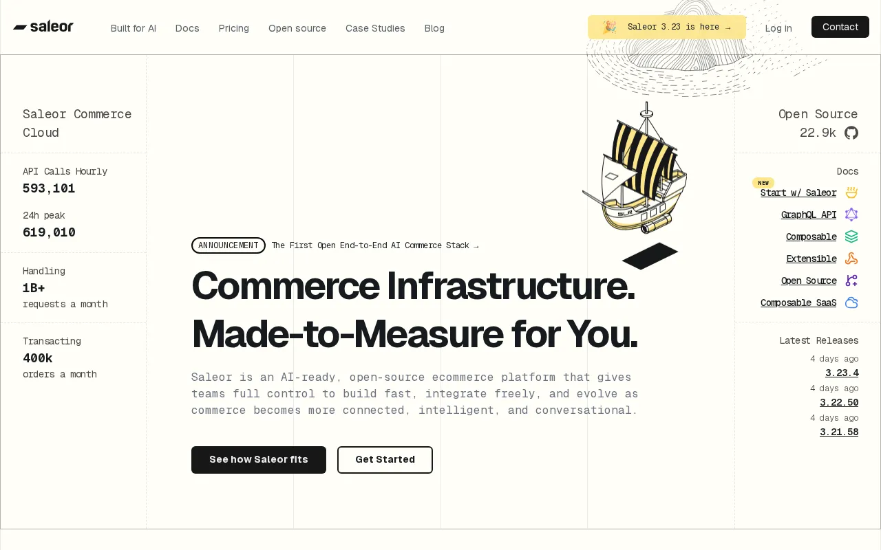 Saleor Commerce — preview screenshot