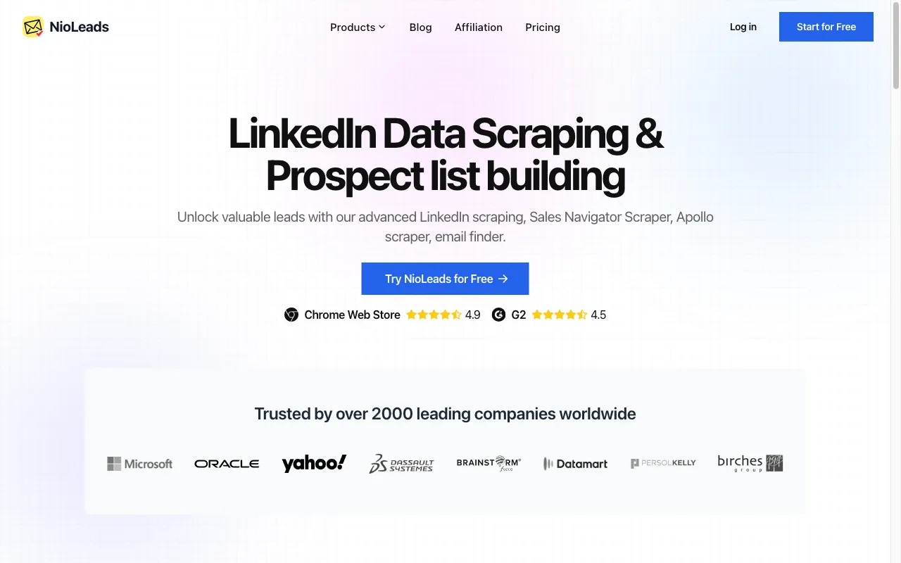 Sales Navigator Scraper by NioLeads — preview screenshot