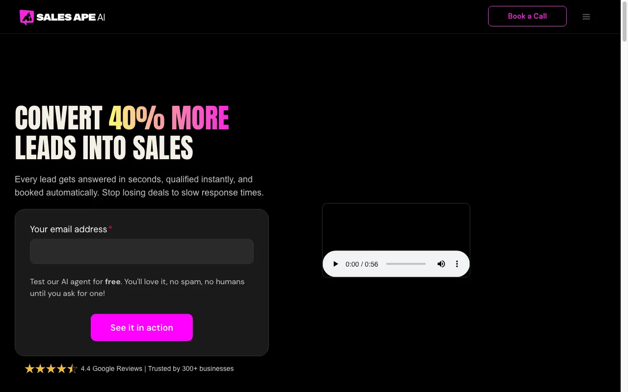 SalesAPE AI — preview screenshot