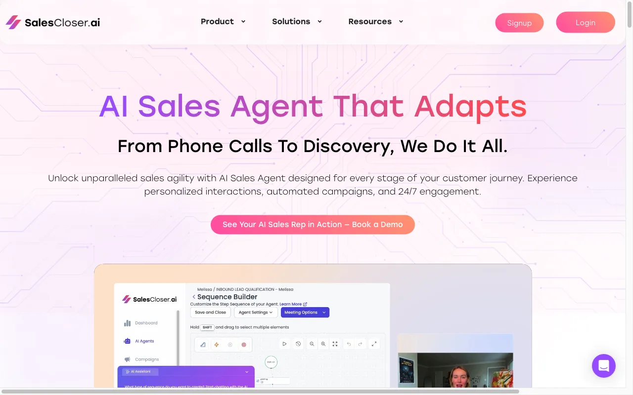 SalesCloser AI — preview screenshot