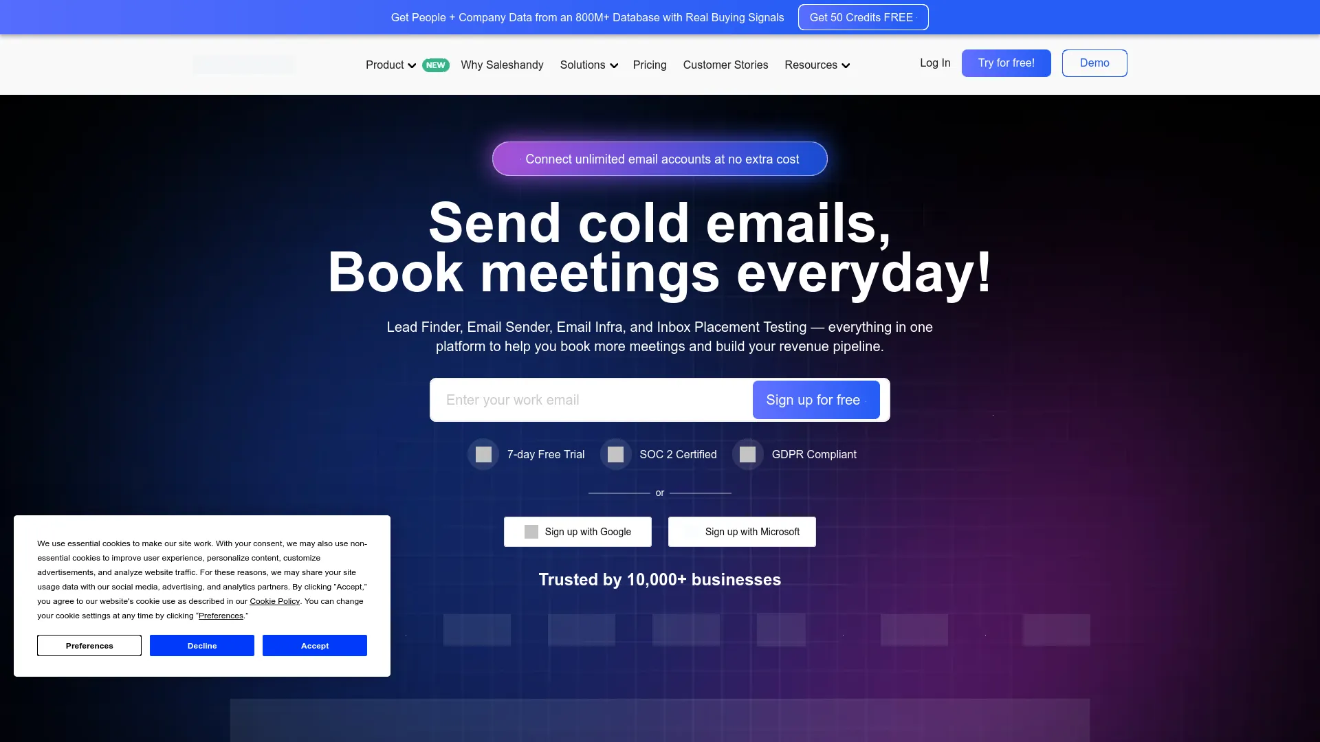 Saleshandy — preview screenshot