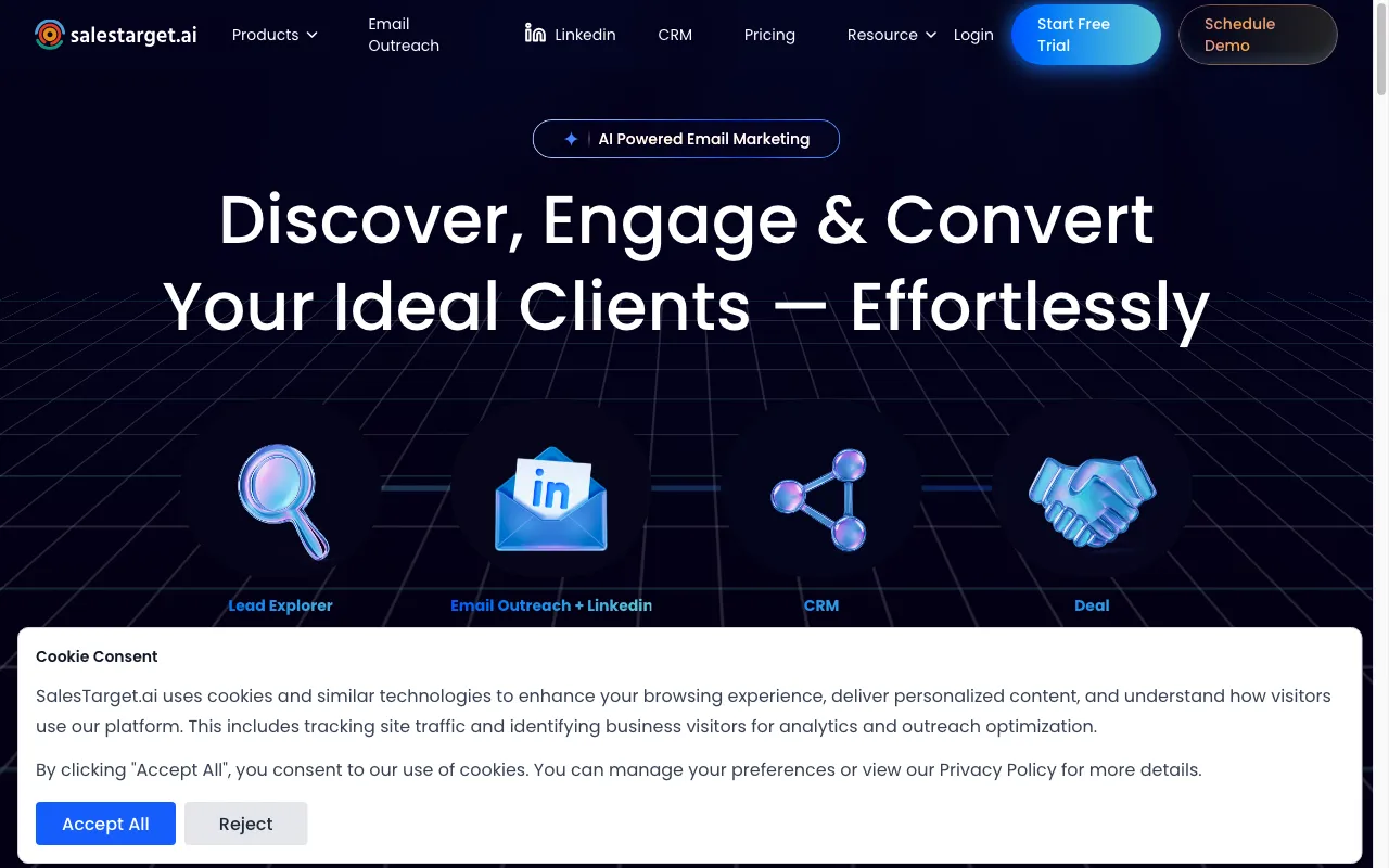 SalesTarget.ai — preview screenshot