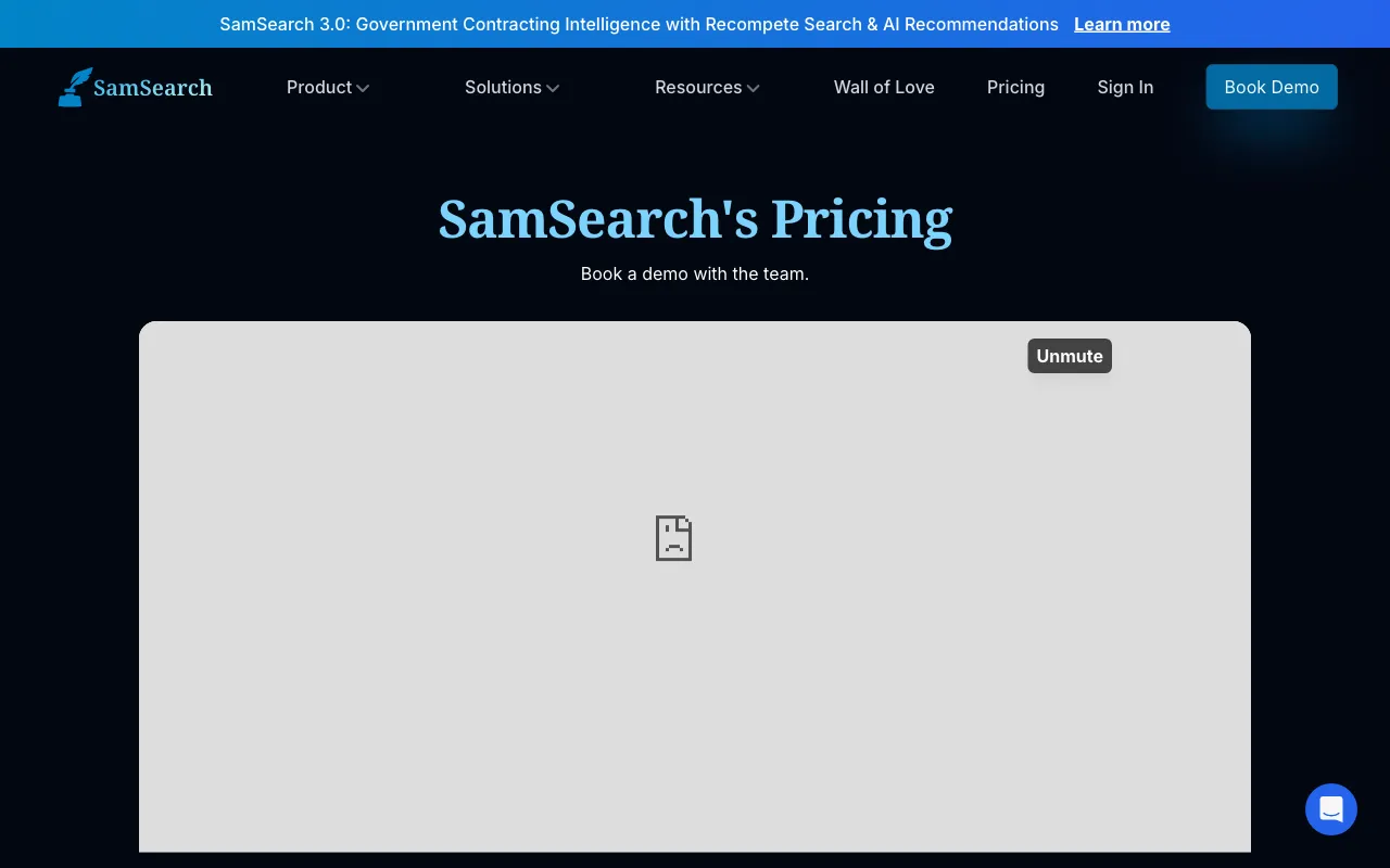 samsearch — pricing page