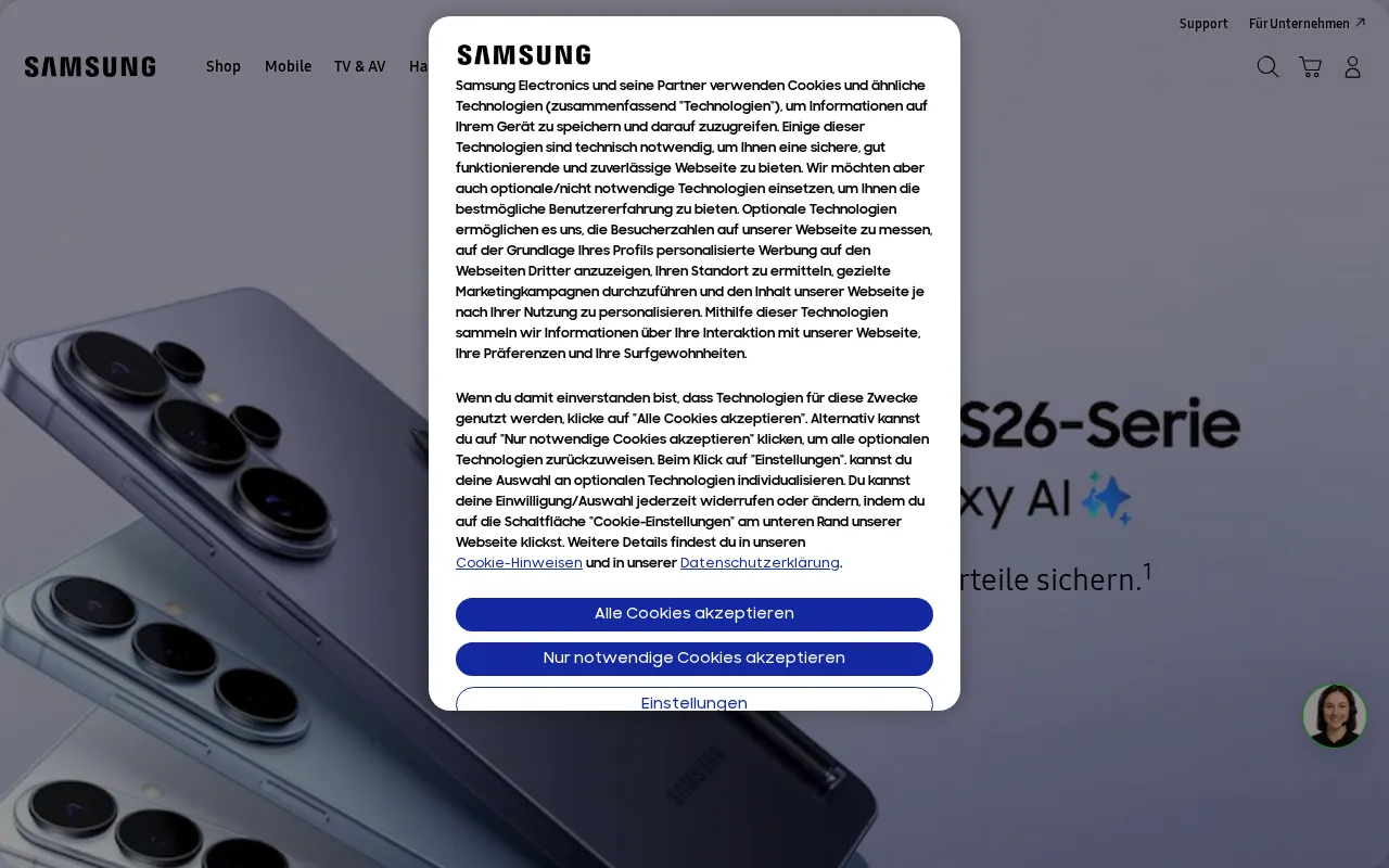 Samsung — preview screenshot