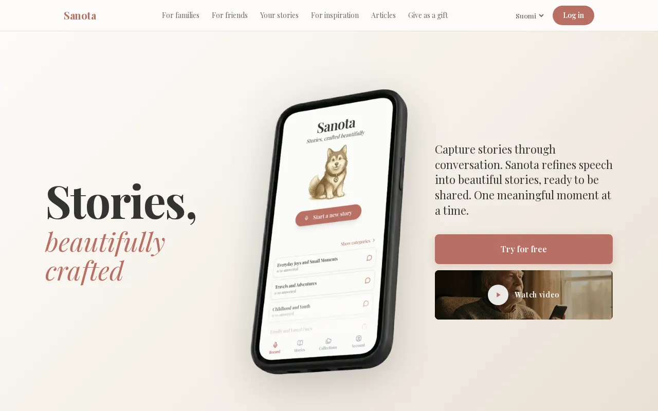 Sanota — preview screenshot