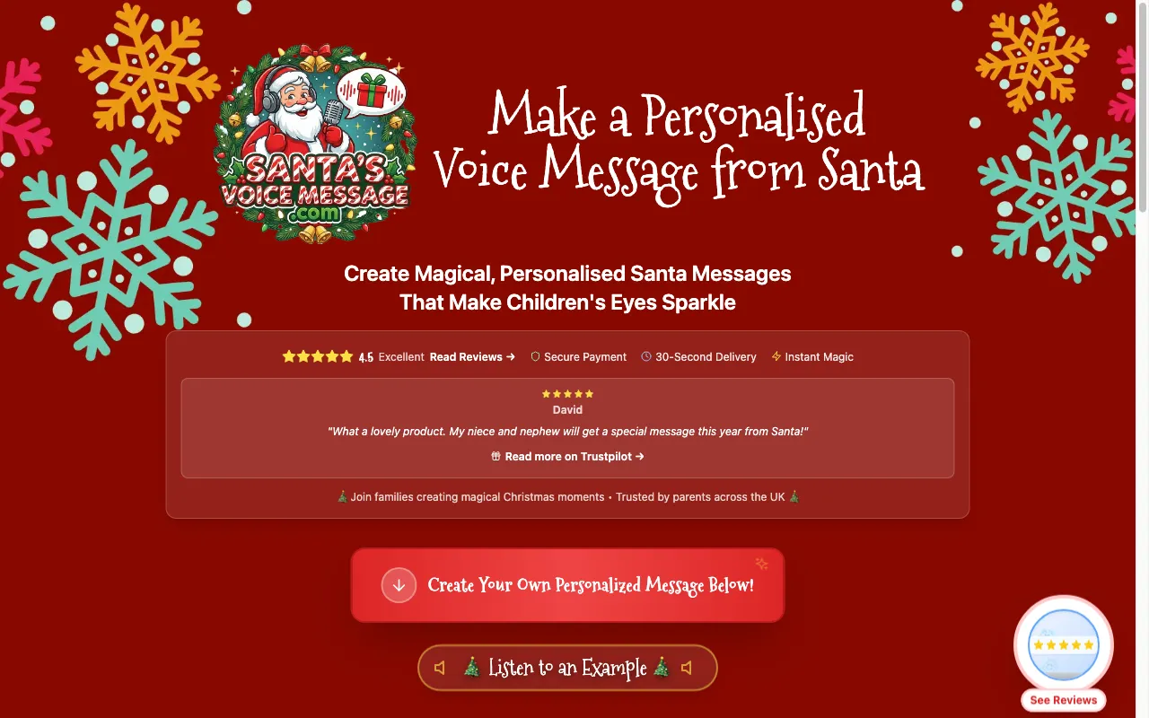 Santas Voice Message — preview screenshot