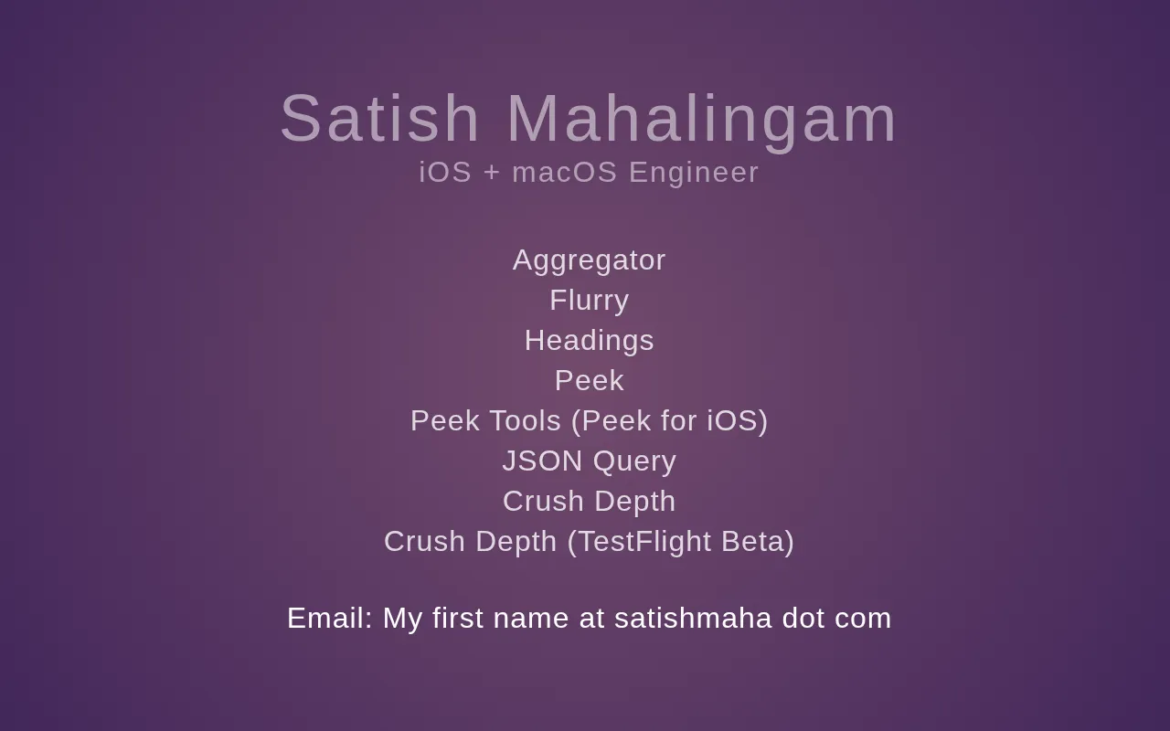satishmaha.com — preview screenshot