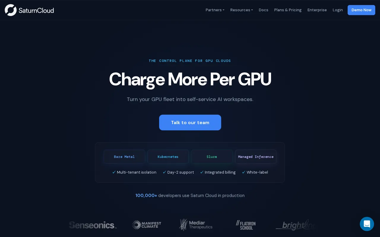 Saturn Cloud — preview screenshot