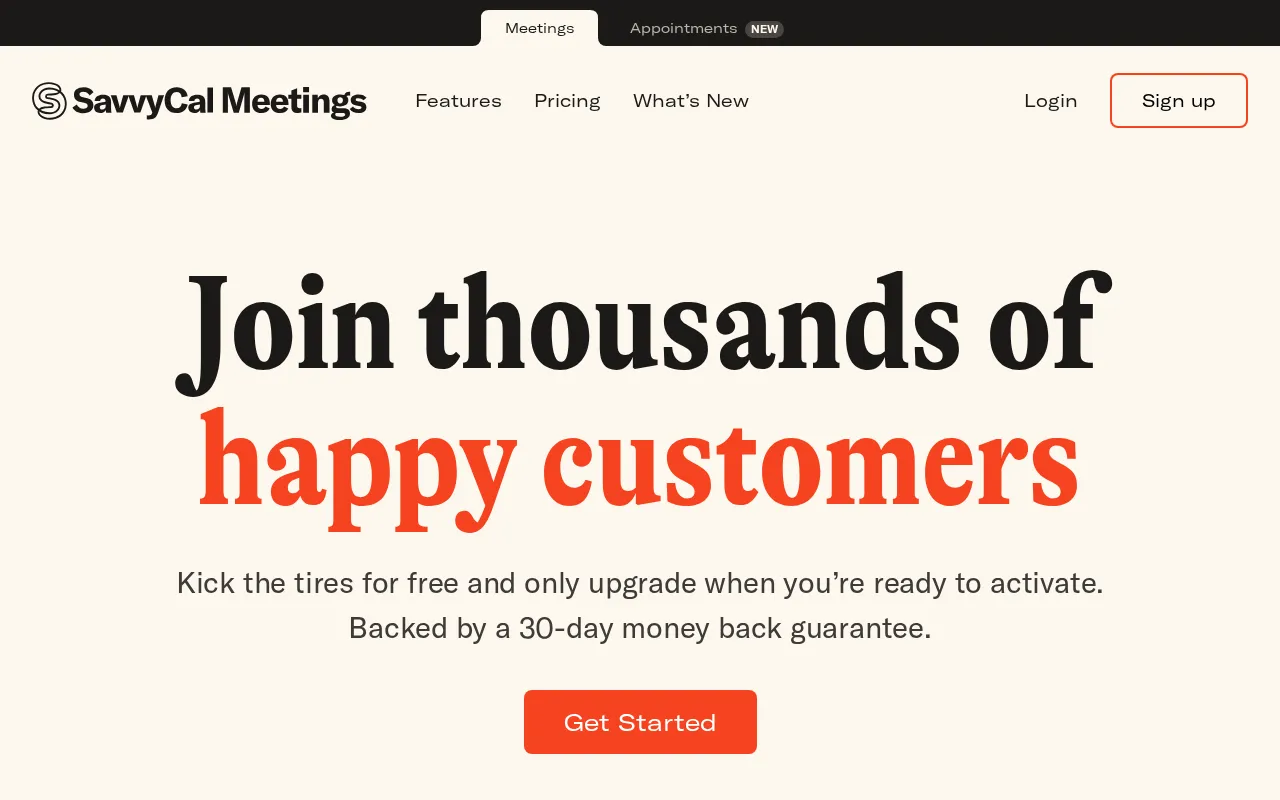 SavvyCal — pricing page