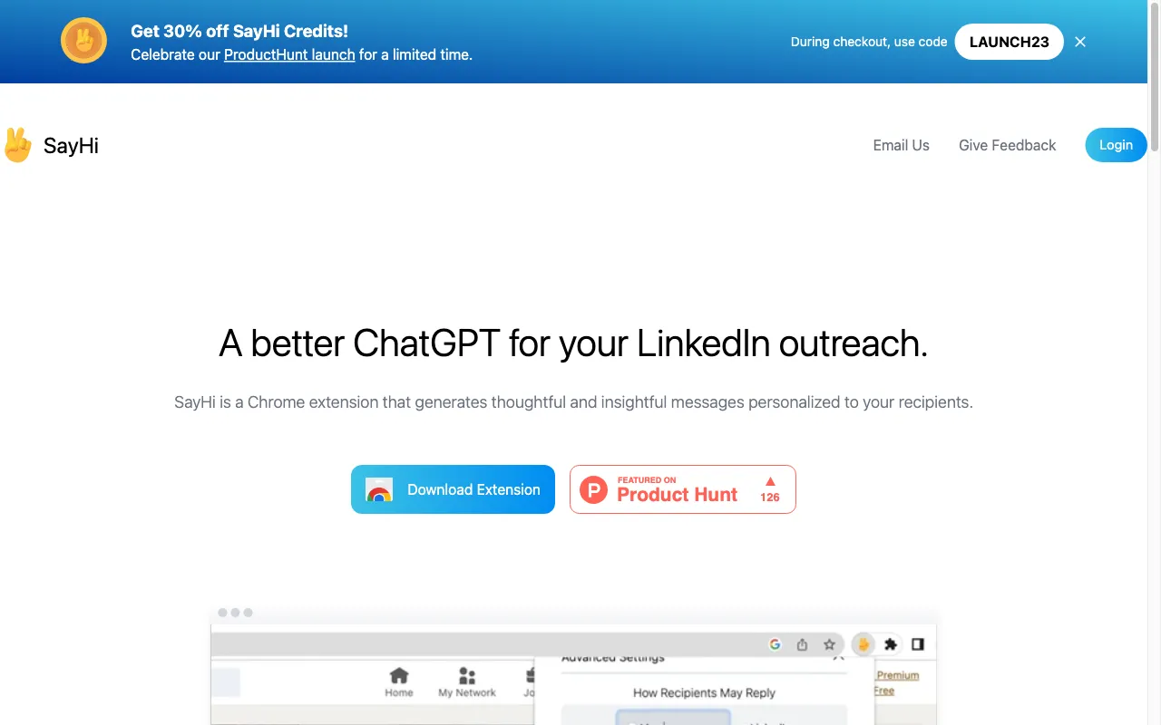 SayHi — preview screenshot