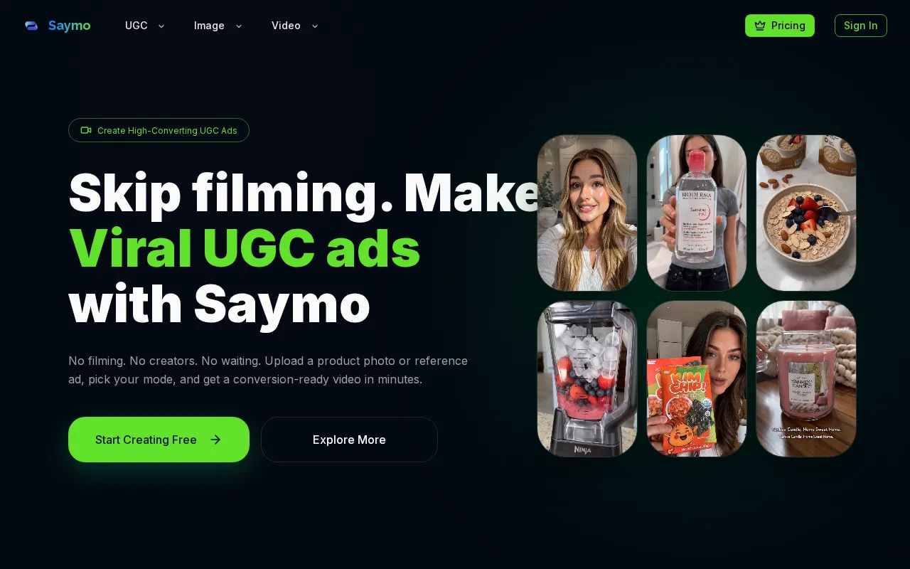 Saymo AI — preview screenshot