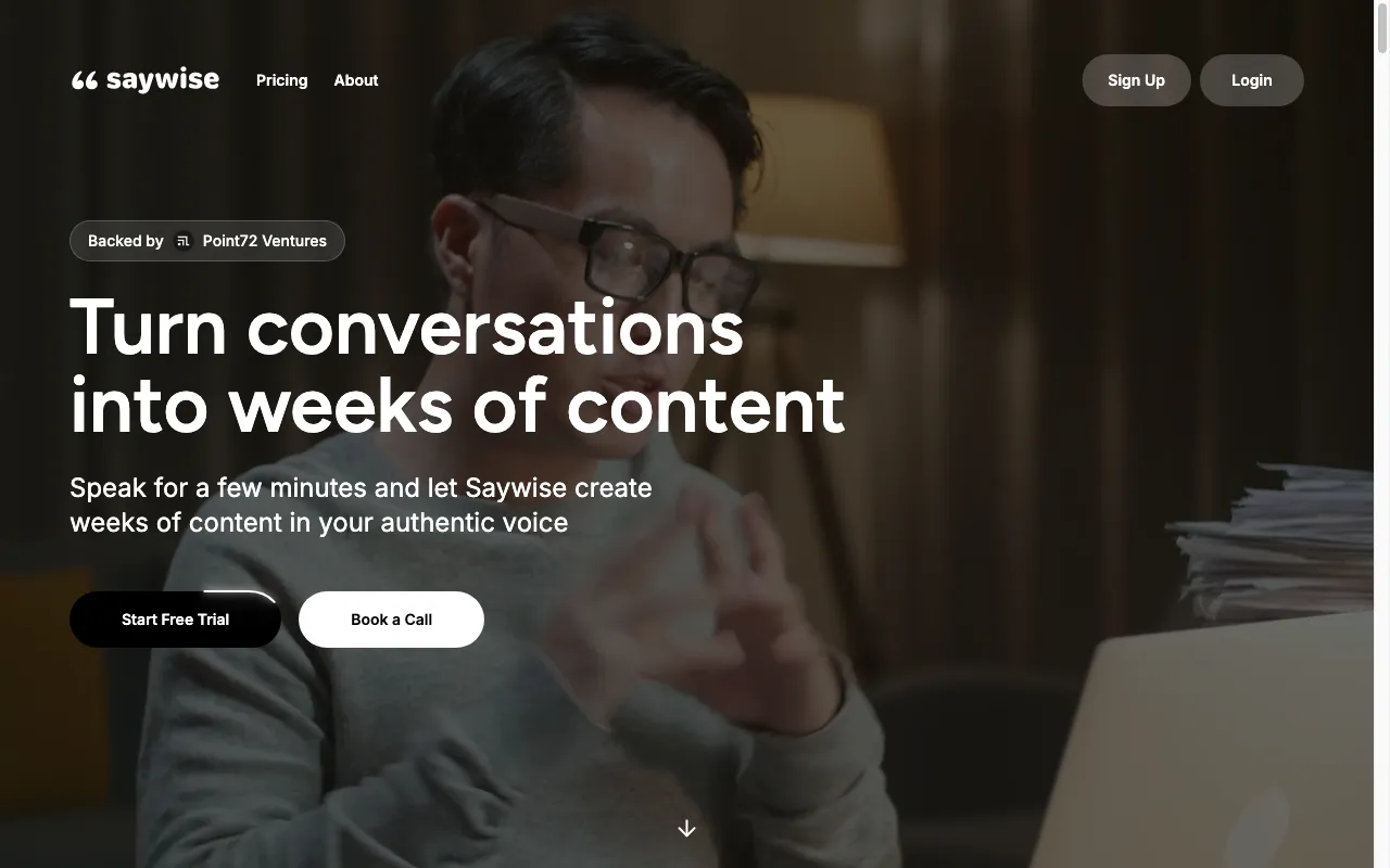 Saywise — preview screenshot