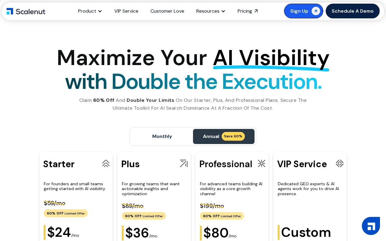 Scalenut — pricing page